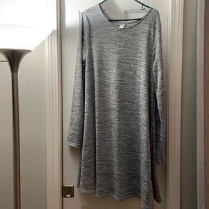 Old navy XL tall Gray marble long sleeved dress